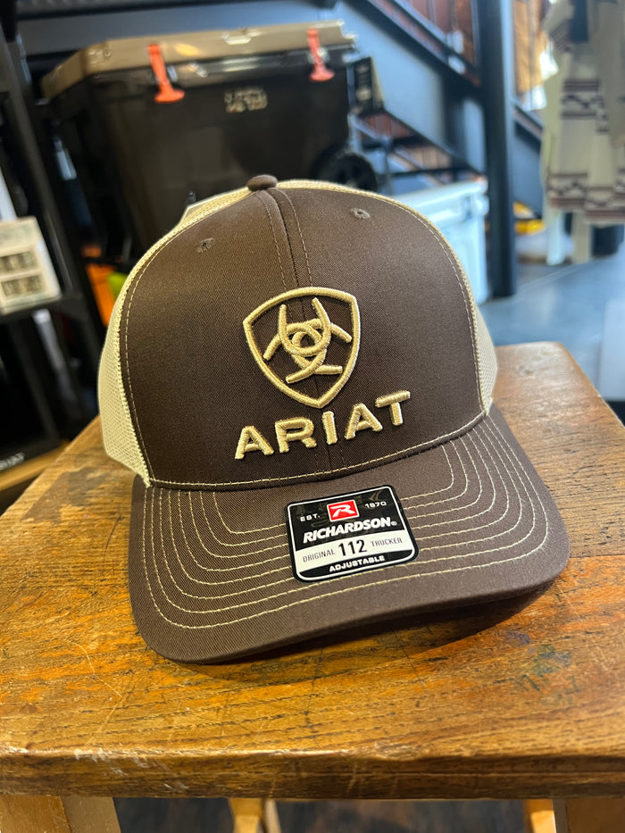 Ariat Brown Logo Trucker Cap