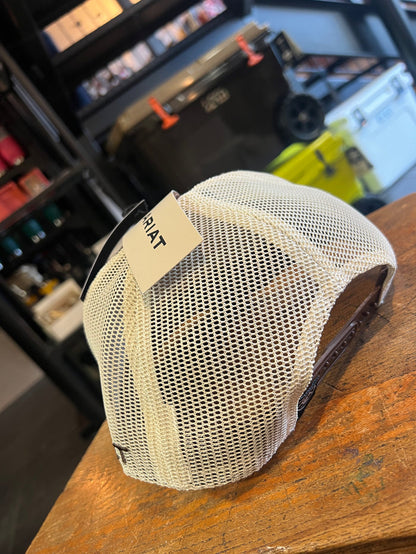 Ariat Brown Buckle Trucker Cap