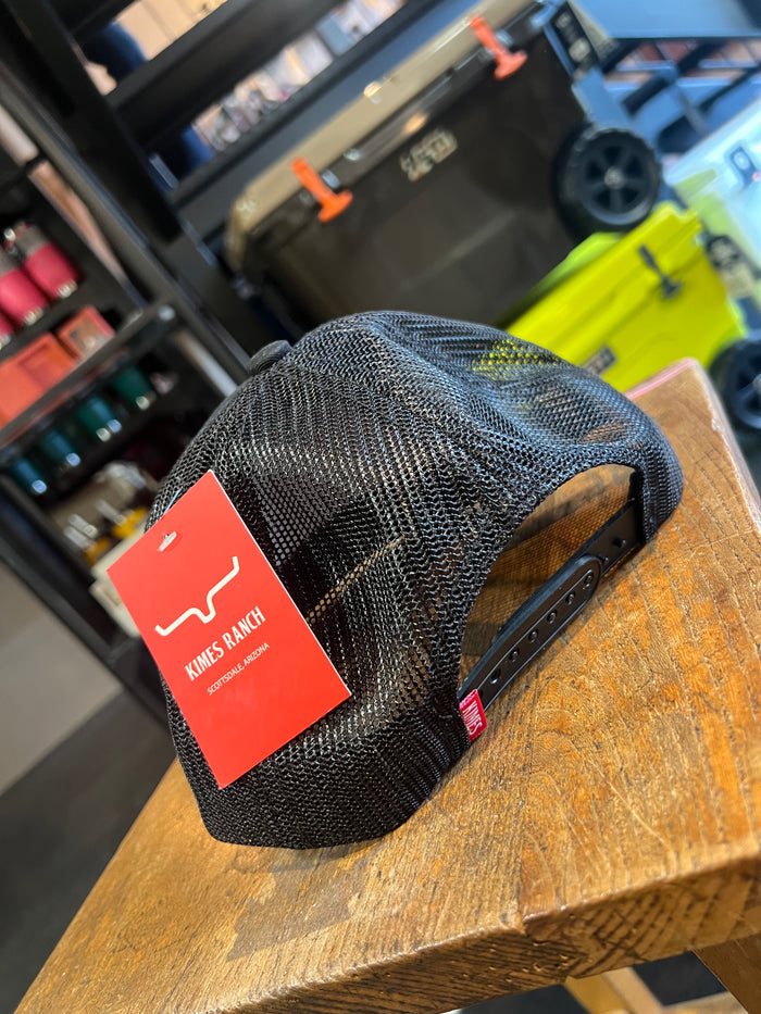 Kimes Ranch Black Trucker Cap