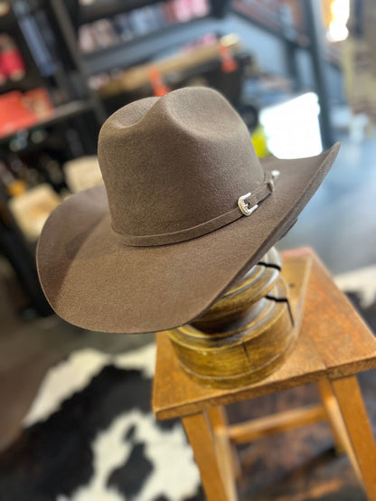 100% Wool Brown Cattleman Cowboy Hat