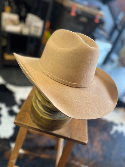 100% Wool Tan  Cattleman Cowboy Hat