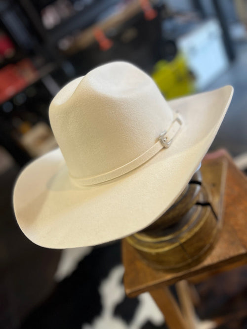 100% Wool Felt Cream Cattleman Cowboy Hat