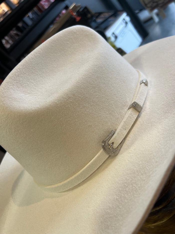 100% Wool Felt Cream Cattleman Cowboy Hat