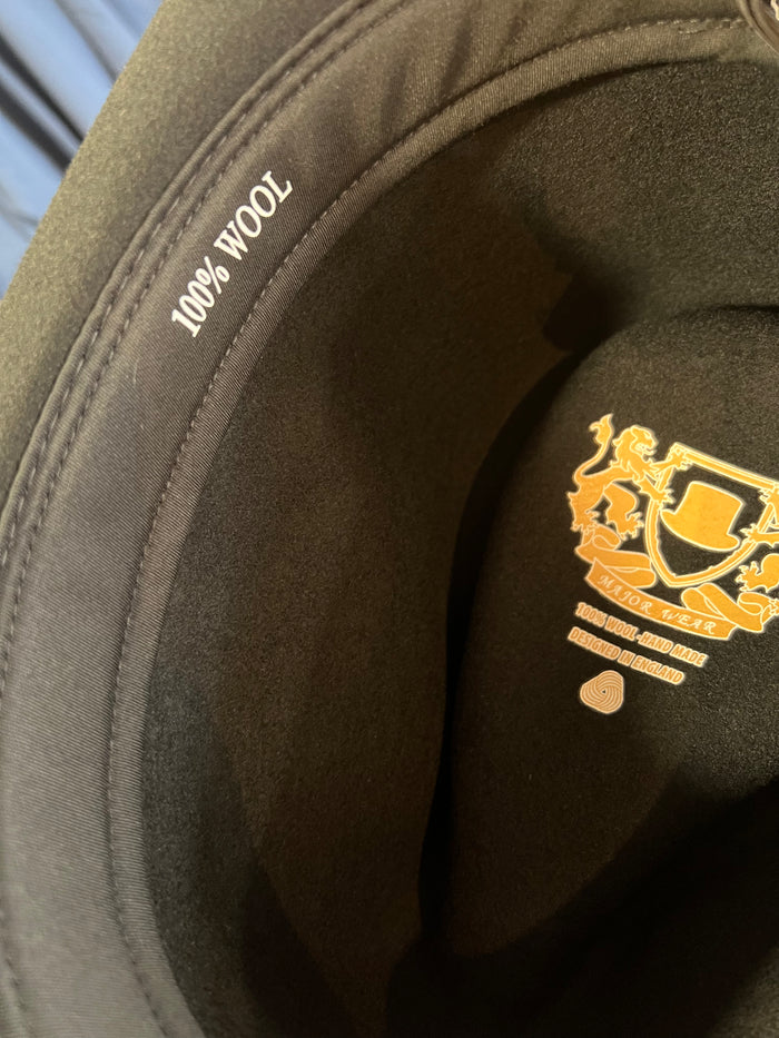 Black Wool Felt Crushable Cowboy Hat