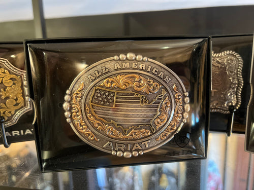 Ariat American Flag Rodeo Buckle