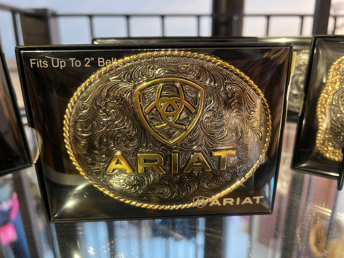 Large Ariat Rodeo Belt Buckle