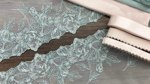 Tulle Lace - Wintermint - 7"