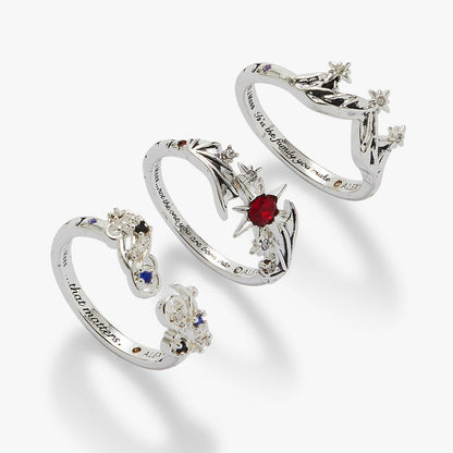 A Court of Thorns and Roses™ Bat Boys Ring Set of 3