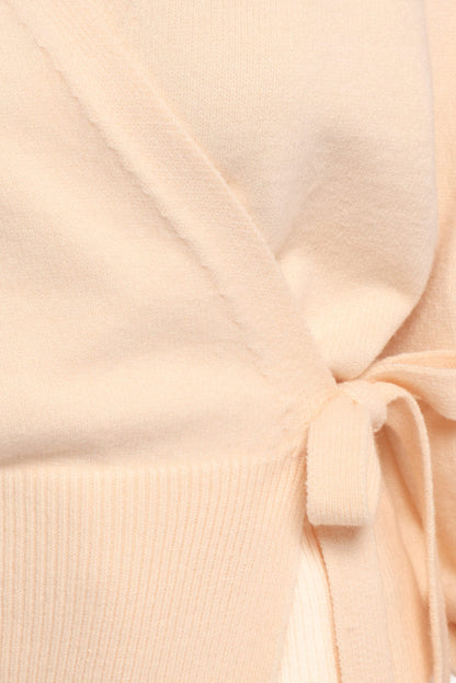 Petal and Pup USA KNITWEAR Abbey Ballet Wrap Cardigan - Cream