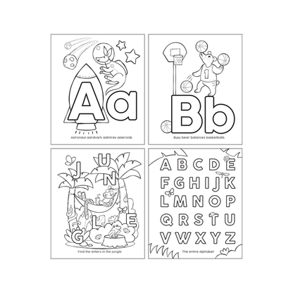OOLY inside ABC Coloring book pages