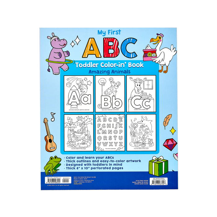 OOLY back over of ABC coloring book