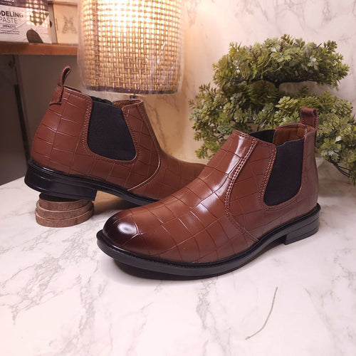 ABK-002 BROWN - Maha fashions -  Men Footwear