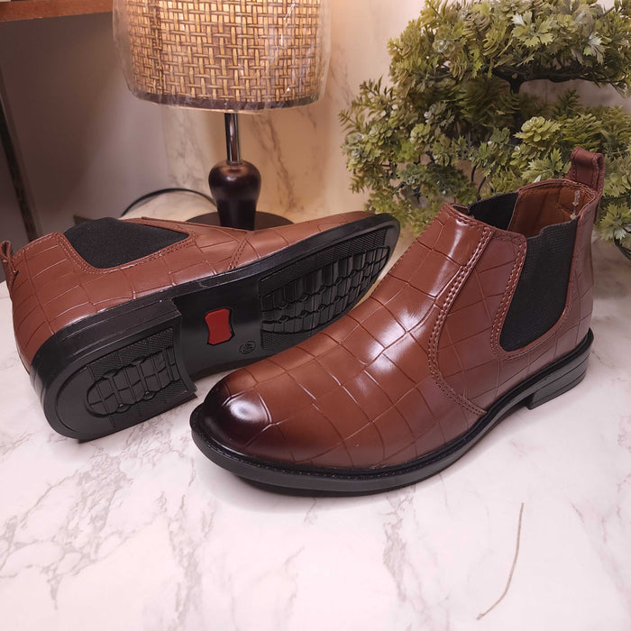 ABK-002 BROWN - Maha fashions -  Men Footwear