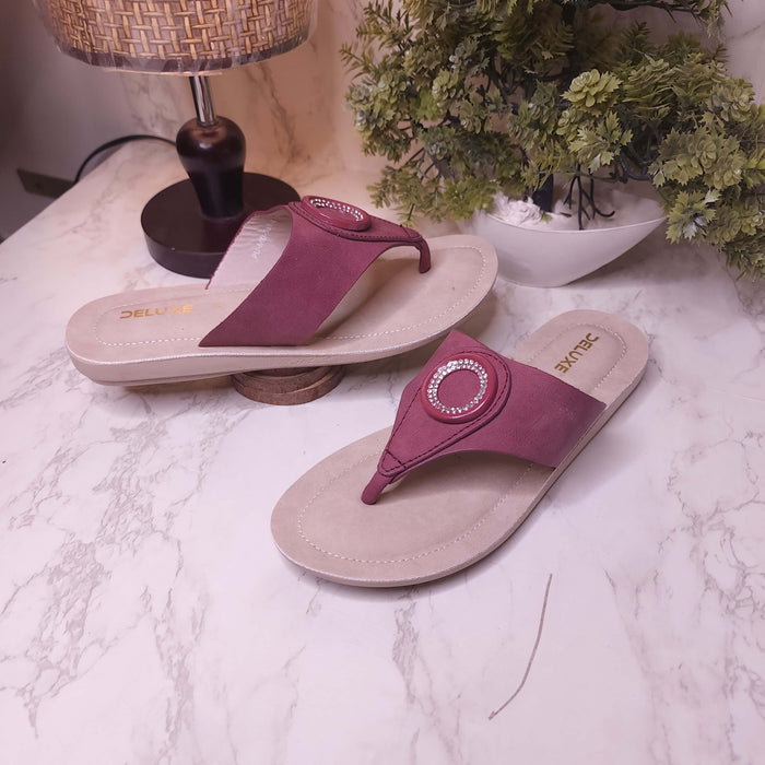 ABKW-003 MAROON - Maha fashions -  Women Footwear