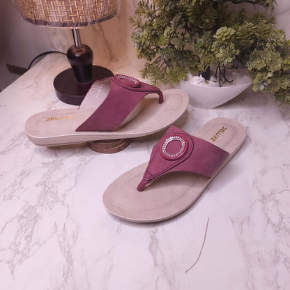 ABKW-003 MAROON - Maha fashions -  Women Footwear