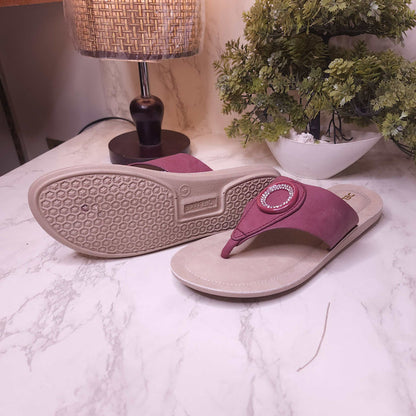 ABKW-003 MAROON - Maha fashions -  Women Footwear