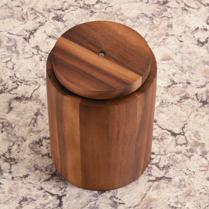 Acacia Wood Rotating Lazy Susan Utensil Holder [Online Only]