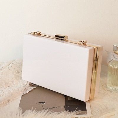 Acrylic Clutch Personalized Bride or Bridesmaids Gift-Monogrammed Purse