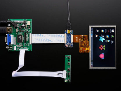 Adafruit TFT 50pin to 40pin + AR1100 Touchscreen Adapter [Discontinued] by Adafruit - The Pi Hut