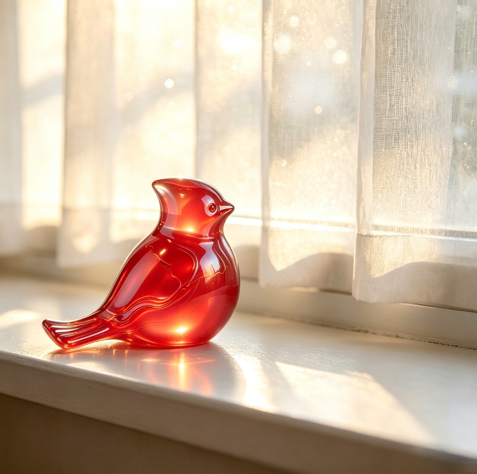 Adorable Bird Figurine Design