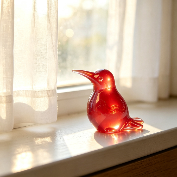 Adorable Bird Figurine Design