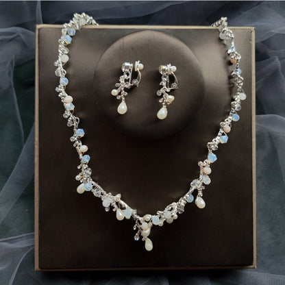 Affordable Bridal Jewelry Sets of Necklace-Earrings for Weddings-Quinceañera-Evening Events