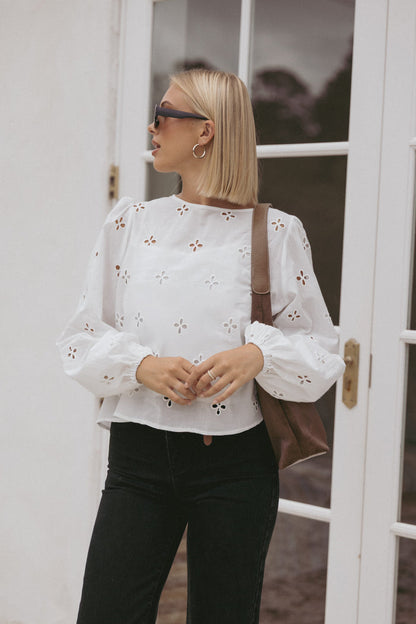Petal and Pup USA TOPS Aggie Blouse - White
