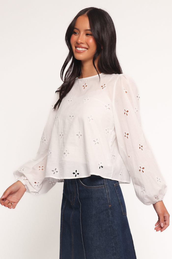 Petal and Pup USA TOPS Aggie Blouse - White