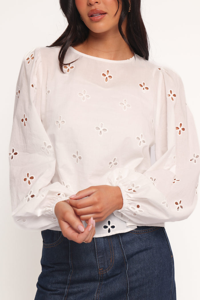 Petal and Pup USA TOPS Aggie Blouse - White