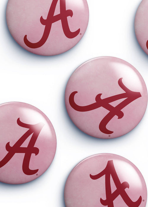 Alabama game day button pink logo