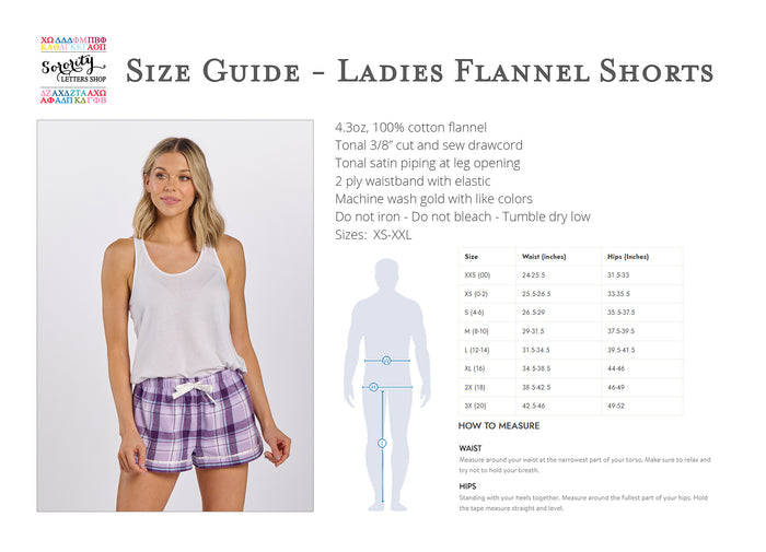 Alpha Kappa Psi Flannel Boxer Shorts