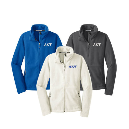 Alpha Kappa Psi Fleece Jacket - Ladies