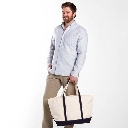 Alpha Kappa Psi Large Canvas Boat Tote