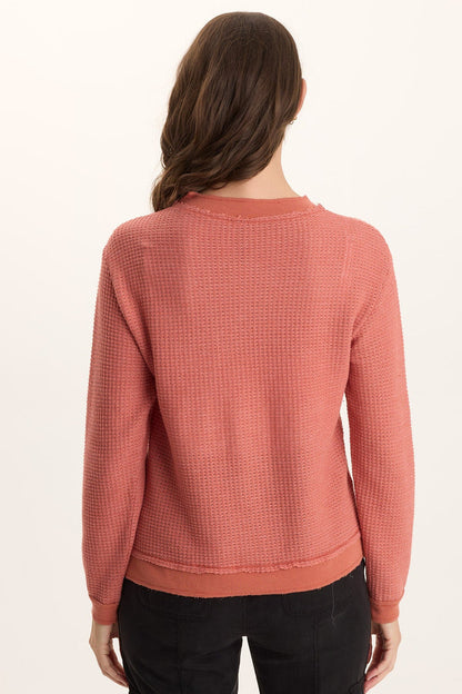 XCVI Alvis Thermal Asymmetrical Long-Sleeve Top