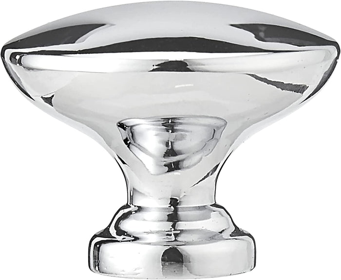 Amazon Basics AB600PC25 Round Flat Cabinet Knob Polished Chrome 25Pack