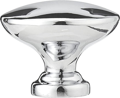 Amazon Basics AB600PC25 Round Flat Cabinet Knob Polished Chrome 25Pack
