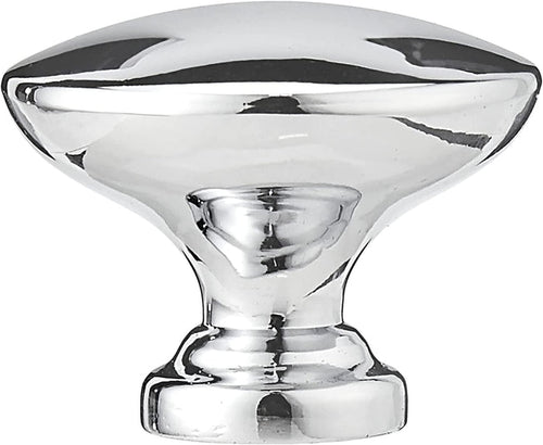 Amazon Basics AB600PC25 Round Flat Cabinet Knob Polished Chrome 25Pack