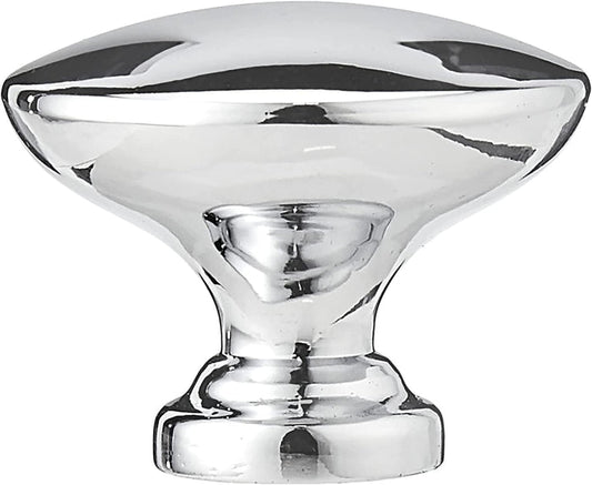 Amazon Basics AB600PC25 Round Flat Cabinet Knob Polished Chrome 25Pack