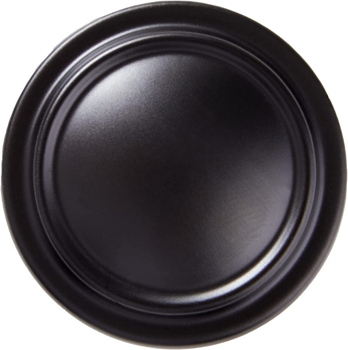 AmazonBasics Football Cabinet Knob, 1.38inch Diameter Flat Black 10Pack