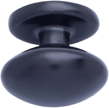 AmazonBasics Football Cabinet Knob, 1.38inch Diameter Flat Black 10Pack