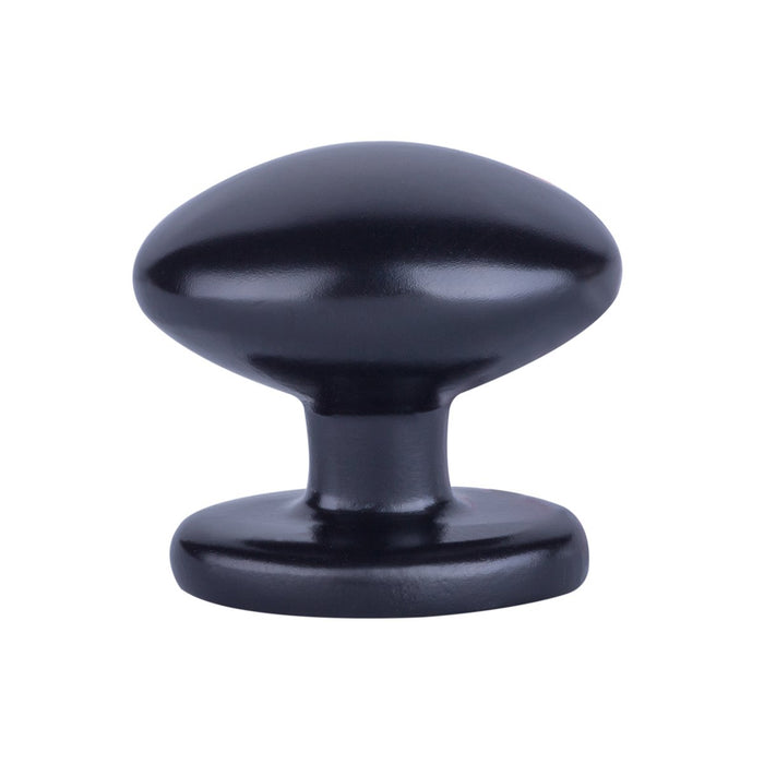 AmazonBasics Football Cabinet Knob 1.38inch Diameter Flat Black 25Pack