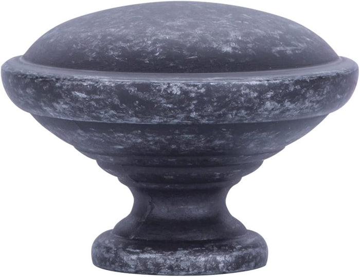 AmazonBasics Mushroom Cabinet Knob 1.19in Diameter Antique Silver 10Pack