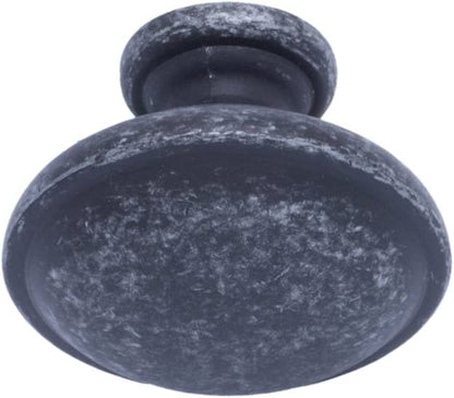 AmazonBasics Mushroom Cabinet Knob 1.19in Diameter Antique Silver 10Pack