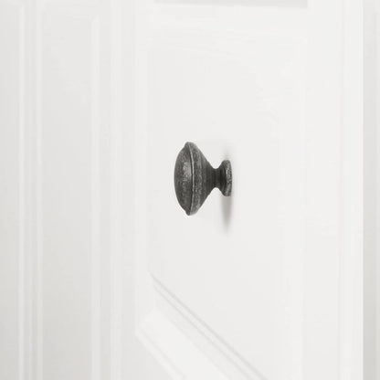 AmazonBasics Mushroom Cabinet Knob 1.19in Diameter Antique Silver 10Pack