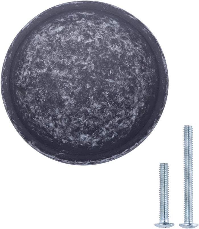 AmazonBasics Mushroom Cabinet Knob 1.19in Diameter Antique Silver 10Pack