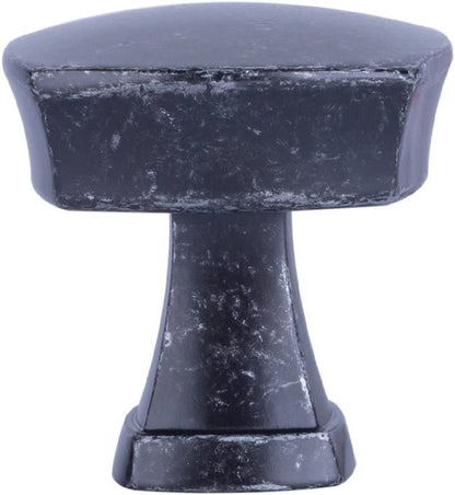 AmazonBasics Rounded Square Cabinet Knob 1.26in Diameter Antique Silver 10Pack