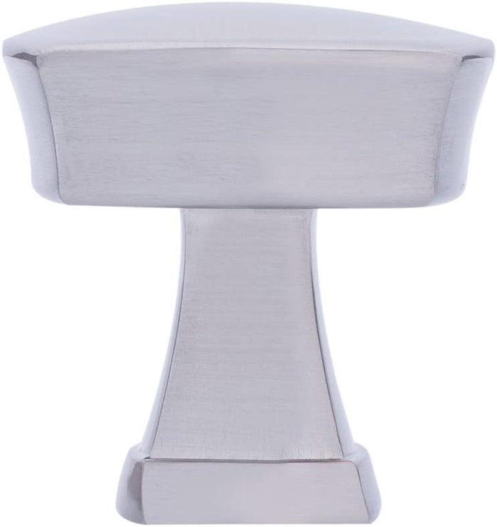 AmazonBasics Rounded Square Cabinet Knob 1.26IN Diameter Satin Nickel 10Pack