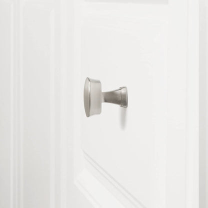 AmazonBasics Rounded Square Cabinet Knob 1.26IN Diameter Satin Nickel 10Pack