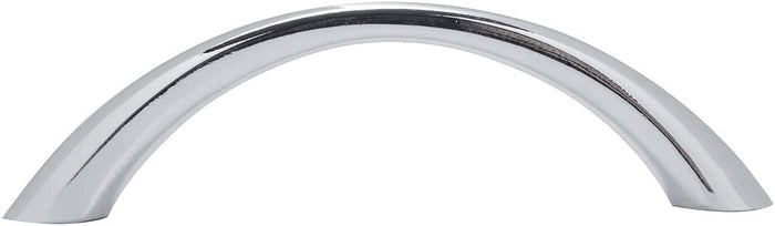AmazonBasics Tapered Bow Cabinet Handle 3in Length 2.52in Hole Center Polished Chrome 10Pack