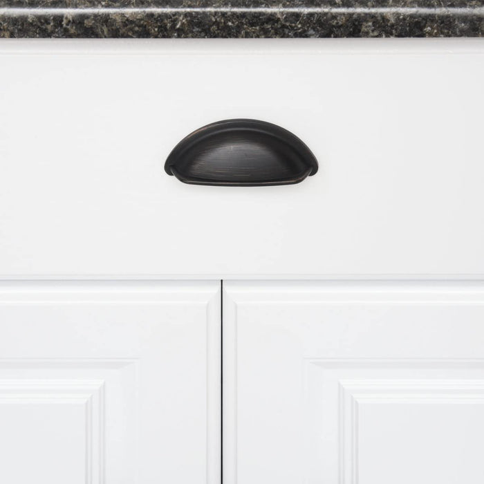 AmazonBasics Wide Bin Cup Drawer Pull, 3.69 Length 10 Pack